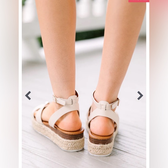 H Shape Pierre Dumas Like New Worn Once Nude Platform Adjustable Strap Ankle 8 - Picture 5 of 12